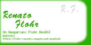 renato flohr business card